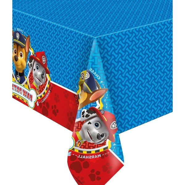 Nappe En Papier Paw Patrol 120x180 Cm - Motif Arc-en-Ciel Avec Pat'Patrouille - Pour Anniversaire Enfant