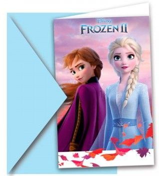 Procos - Frozen uitnodigingen - Feestdecoratie - Multicolore - Karton -
