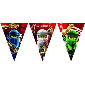 Vegaoo - Lego Ninjago papieren wimpelslinger 2,3 meter
