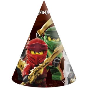 Folat Feesthoedjes Lego Ninjago Papier 6 Stuks