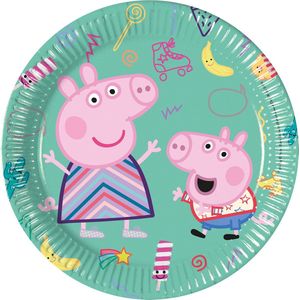 Peppa Pig Borden 20cm 8st