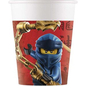 Procos Feestbekers Lego Ninjago 200 Ml Karton Rood 8 Stuks