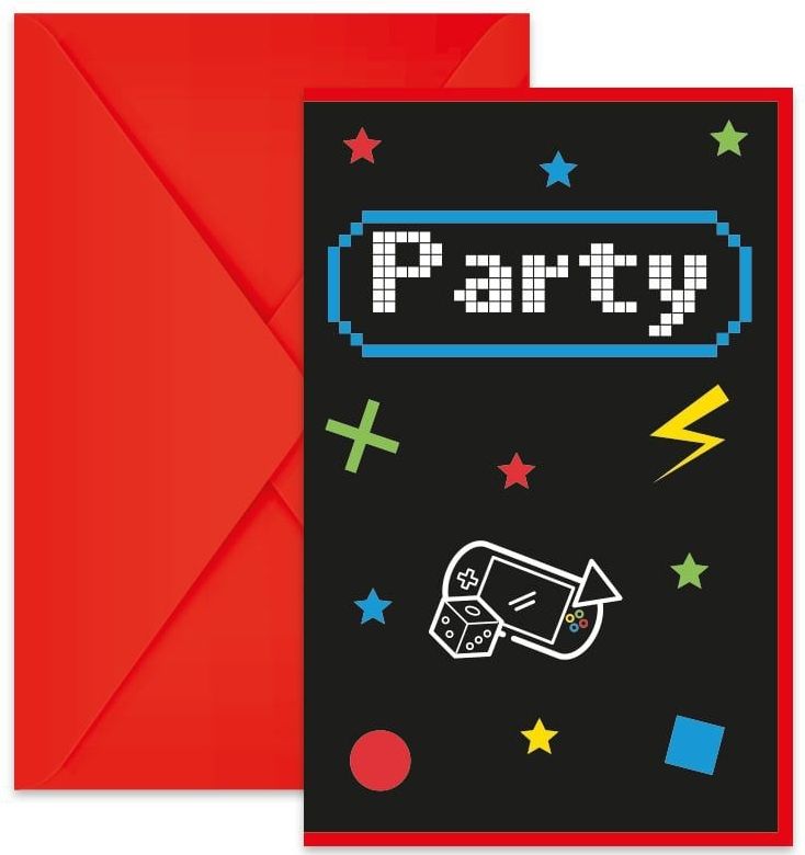 Gaming Party Uitnodigingen