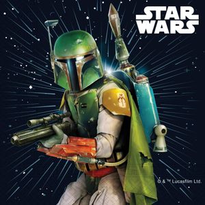 Procos - Papieren servetten FSC Star Wars Galaxy (33 x 33 cm, dubbele doek), 20 stuks, meerkleurig, 93881