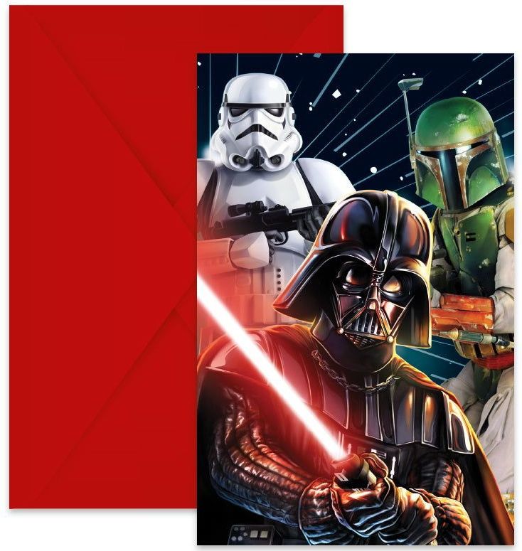 Star Wars Uitnodiging Galaxy 6st