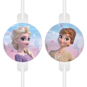 Vegaoo - 4 Elsa Frozen rietjes