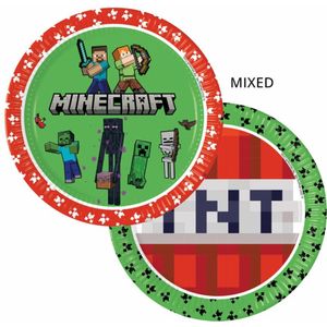 Minecraft - Papieren Borden - 8 Stuks - 23 cm - FSC-Papier