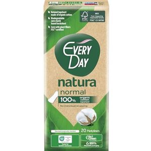 EveryDay Natura Inlegkruisjes Normaal, 100% biologisch katoen, biologisch afbreekbaar, 20 stuks