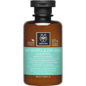 Apivita Oily Roots & Dry Ends Oily Roots & Dry Ends Shampoo Shampoo voor Vette Hoofdhuid en Droge Haarpunten 250 ml