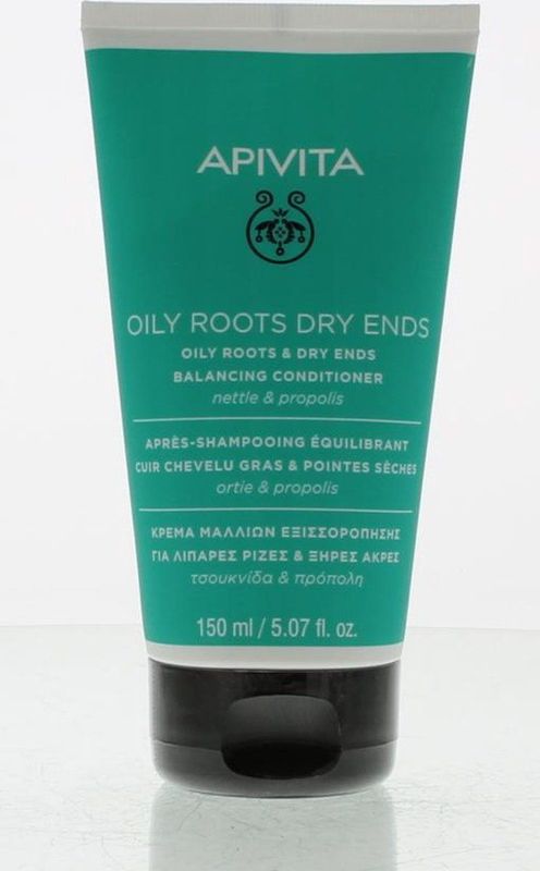 Apivita - Oily Roots Dry Ends Conditioner - Natuurlijke Conditioner - Siliconenvrij - Voor Vette Aanzet en Droge Punten