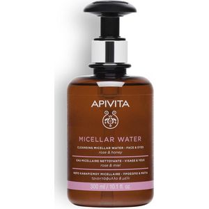 Apivita Cleansing Rose & Honey Micellair Water  voor Gezicht en Ogen 300 ml