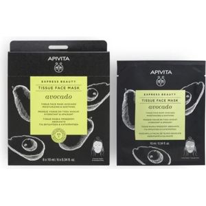 Apivita Sheetmasker - Hydraterend & Verzachtend - Avocado - Biocellulose