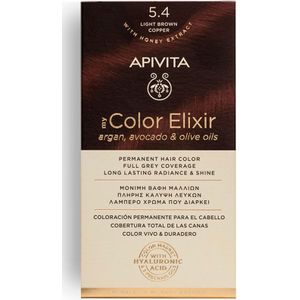 Apivita My Color Elixir Haarkleuring zonder Ammoniak Tint 5.4 Light Brown Copper 1 st