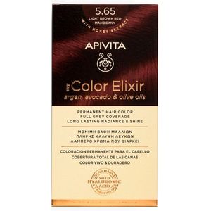 Apivita My Color Elixir Haarkleuring zonder Ammoniak Tint 5.65 Light Brown Red Mahogany 1 st