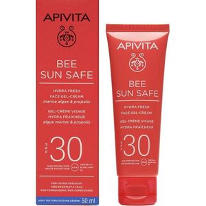 Apivita - Hydra Fresh Face Gel Cream SPF30 - Zonnebrand - Koraalvriendelijk - Natuurlijke Ingrediënten
