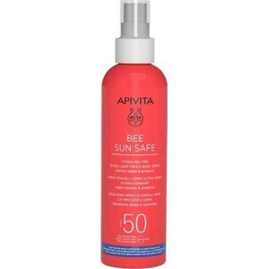 Apivita Bee Sun Safe Hydra Melting Ultra-Light SPF50 Beschermende Zonnebrandmelk in Spray SPF 50 200 ml