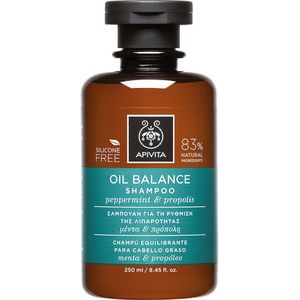 Apivita Oily Hair Oil Balance Shampoo Dieptereinigende Shampoo voor Vette Hoofdhuid voor Versterking en Glans van Haar 250 ml