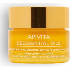Apivita Beessential Oils Gezichts Nachtbalsem voor Voeding en Hydratatie 15 ml