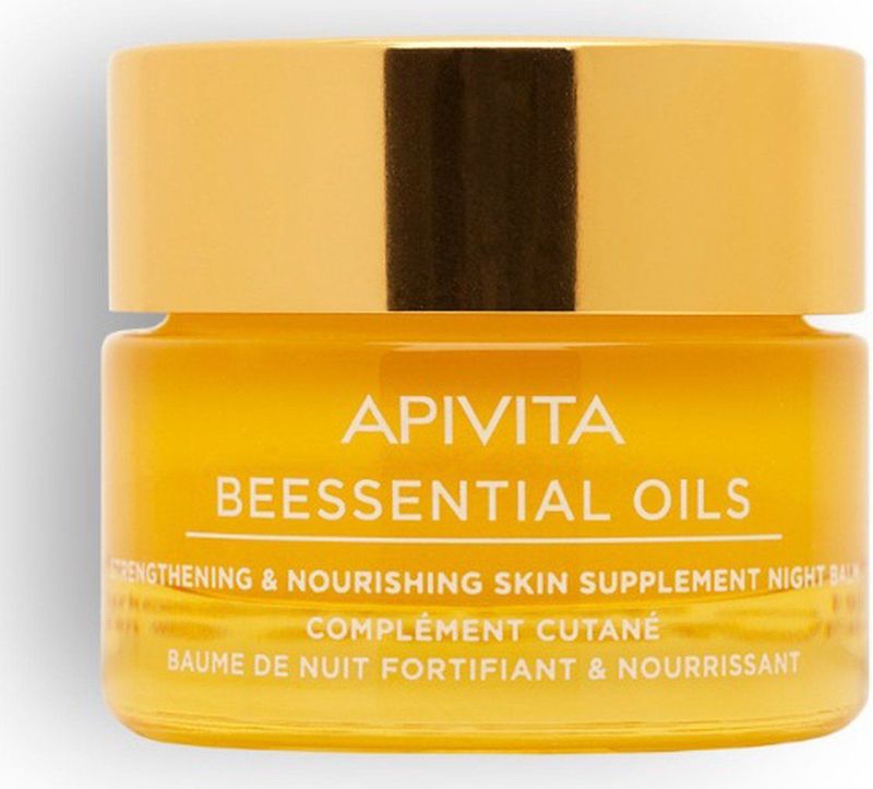 Apivita Beessential Oils Strengthening & Nourishing Night Balm Gezichts Nachtbalsem voor Voeding en Hydratatie 15 ml