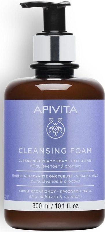 Apivita - Cleansing Foam - Gezichtsreiniger - Natuurlijke Formule - Zonder Sulfaten