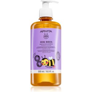 Apivita Mini Bees Gentle Kids Shampoo Blueberry & Honey Shampoo voor Fijn Haar voor Kinderen 500 ml