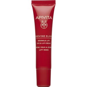 Apivita Beevine Elixir Wrinkle Lift Eye & Lip Cream Santorini Vine Polyphenols 15ml
