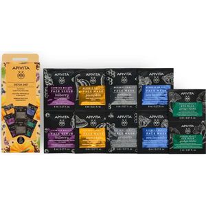 Apivita - Detox Diet - Gezichtsroutine - Set van 4 Maskers en Scrubs