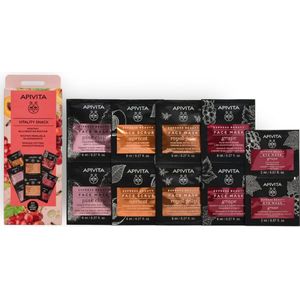 Apivita Face Care Masks & Scrubs Pakket Vitality Snack Monthly Rejuvenating Routine Promopack