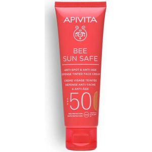 Apivita - Bee Sun Safe - Beschermende Getinte Gezichtscrème - Goud - 50 ml