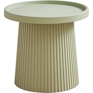 Prachtige bankbijzettafel (50x46cm), Scandinavische ronde kunststof salontafel, kleine woonkamer balkon kleine ronde tafel, multifunctionele vrijetijdstafel (Kleur: I)