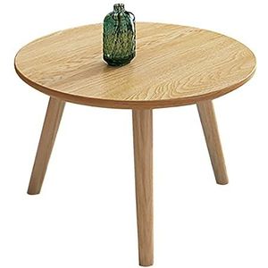 Prachtige salontafel, H45CM lage zittafel, vrijetijdstafel voor kleine slaapkamers, houten bank bijzettafel (Kleur: B, Maat: 70cm)