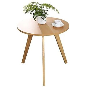 Prachtige kleine ronde tafel, kleine hoektafel van Japans hout, ronde salontafel, bijzettafel in de woonkamer, multifunctionele vrijetijdstafel (afmetingen: 60x58cm)