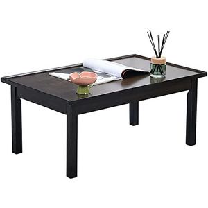 Prachtige salontafel, Japanse lage tafel, kleine massief houten eettafel, multifunctionele slaapkamer vrijetijdstafel, bruin (afmetingen: 70x50x30cm)