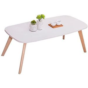 Prachtige salontafel, kleine appartement zittafel, woonkamer massief houten multifunctionele vrijetijdstafel, lage tafel (Kleur: B, Maat: 100x50x45cm)