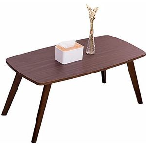 Prachtige salontafel, kleine appartement zittafel, woonkamer massief houten multifunctionele vrijetijdstafel, lage tafel (kleur: C, maat: 120x55x55cm)