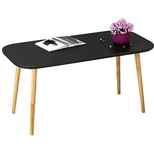 Prachtige salontafel, H49CM zit lage tafel, klein appartement massief houten tafelpoten bank bijzettafel, multifunctioneel thuiskantoor (kleur: C, maat: 100x48x49cm)