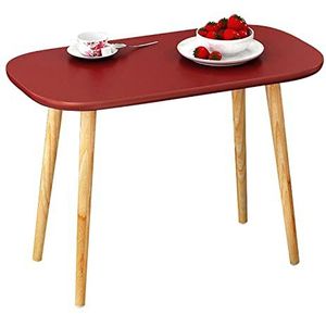 Prachtige salontafel, H49CM zit lage tafel, klein appartement massief houten tafelpoten bank bijzettafel, multifunctioneel thuiskantoor (kleur: B, maat: 70x35x49cm)