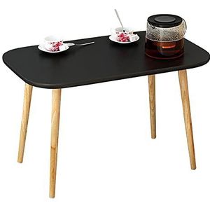 Prachtige salontafel, H49CM zit lage tafel, klein appartement massief houten tafelpoten bank bijzettafel, multifunctioneel thuiskantoor (kleur: C, maat: 80x48x49cm)