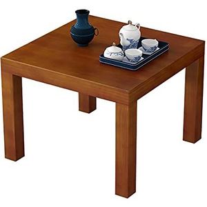 Prachtige salontafel, Japanse ovale lage zittafel (H42cm), multifunctionele kleine appartement vrijetijdstafel/eettafel, bank bijzettafel (kleur: A, maat: 60x55cm)