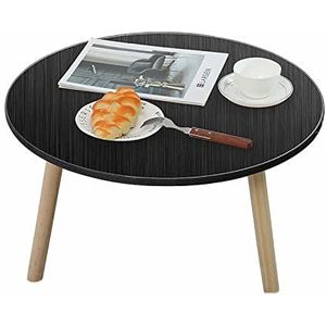 Prachtige salontafel, Japanse ronde lage tafel, Φ60x32cm multifunctionele vrijetijdstafel/eettafel, bankbijzettafel (kleur: C)
