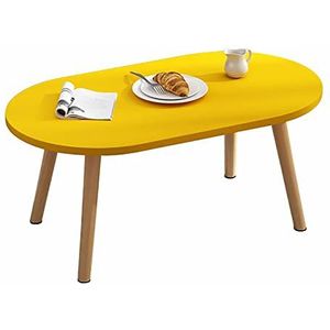 Prachtige salontafel, Japanse ovale lage zittafel (H30cm), multifunctionele kleine appartement vrijetijdstafel/eettafel, bank bijzettafel (Kleur: B, Maat: 60X40X30CM)