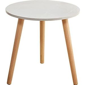 Prachtige kleine ronde tafel, eenvoudige theetafel, multifunctionele salontafel, zithoektafel/balkonbank bijzettafel, klein appartement bijzettafel (Kleur: B, Maat: 40X40CM)