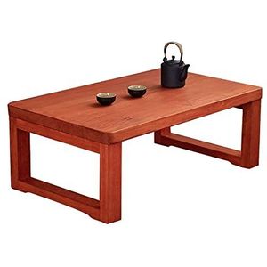 Prachtige salontafel, H30CM erker lage tafel, massief houten multifunctionele zittafel in Japanse stijl, vrijetijdstafel/studeertafel in de slaapkamer (afmetingen: 60x40x30cm)