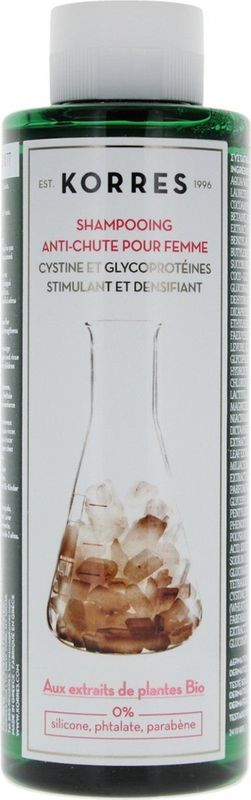 Korres - Cystine en Glycoproteïne - Shampoo tegen Haaruitval - 250 ml