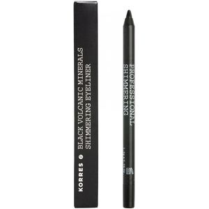 Korres - Black Volcanic Shimmering Eyeliner - 1,2 ml - Zwart