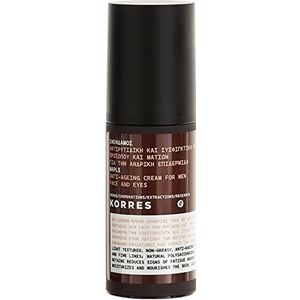 Korres Men Maple Anti-Aging Creme für Gesicht und Augen Gezichtscrème, Bruin, Wit, 50 ml