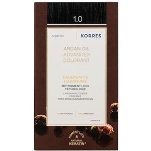 KORRES - Arganolie Geavanceerde Kleuring - Natuurlijk Zwart - 50 ml