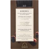KORRES - Arganolie Geavanceerde Kleuring 3.0 Donkerbruin - 50 ml - 75 ml Ontwikkelaar - 20 ml Conditioner