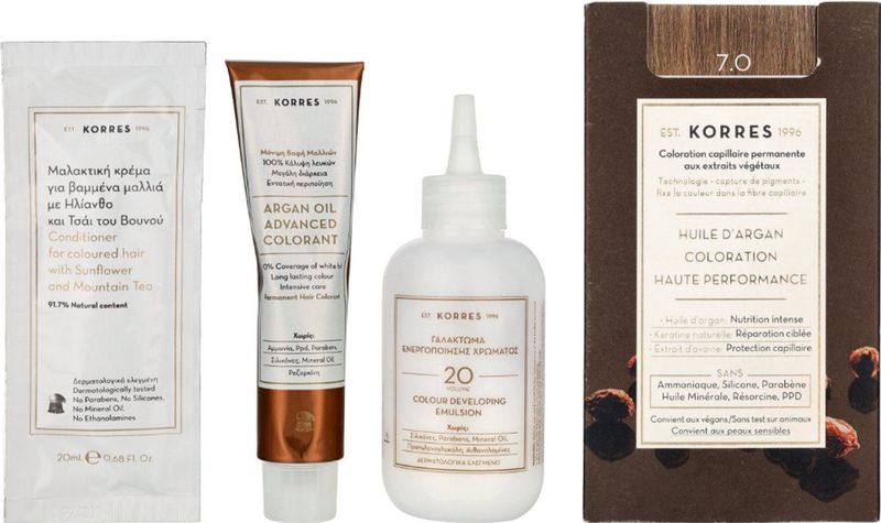 KORRES - Arganolie Geavanceerde Kleuring - Haarkleur - Blond - 50 ml