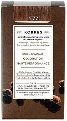 KORRES - Arganolie Geavanceerde Kleuring 6.77 Donker Blond Mokka - 50 ml